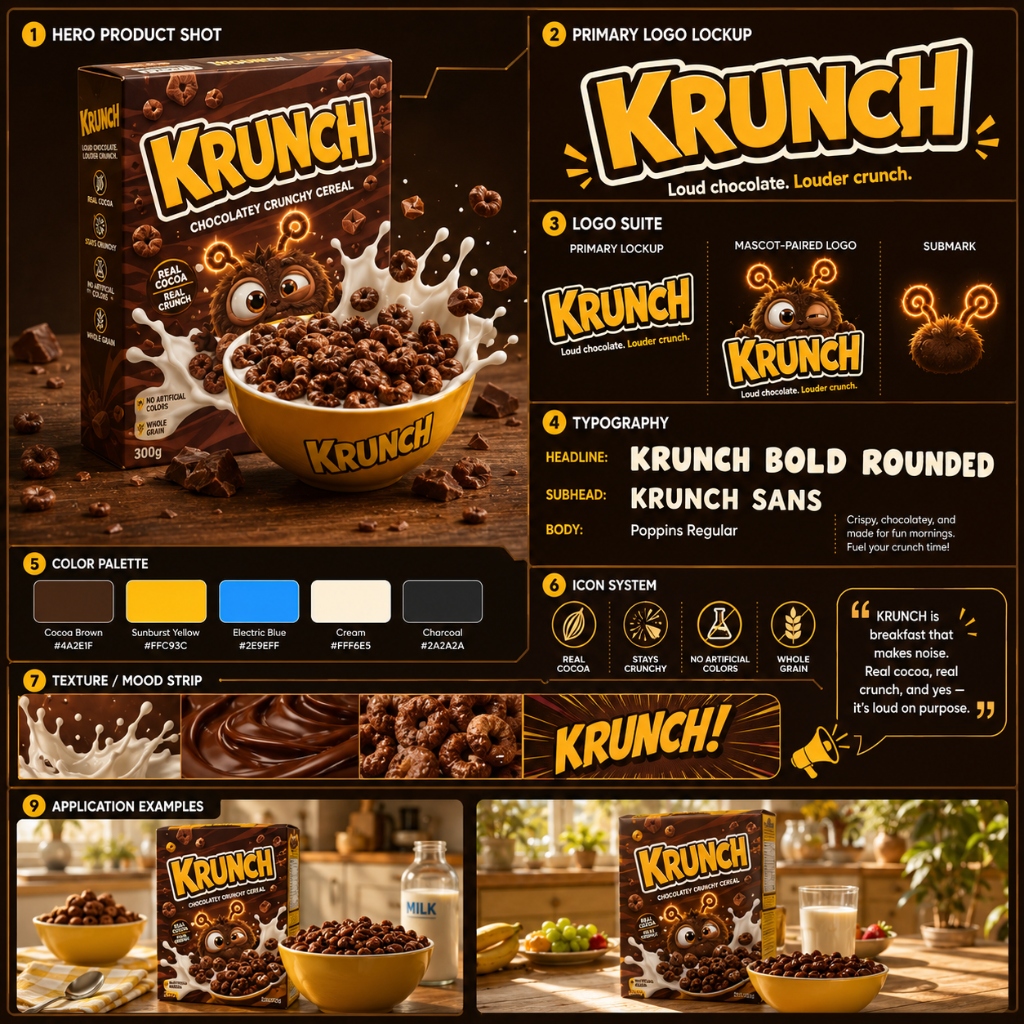 Krunch Artisanal Snack Campaign Sheet